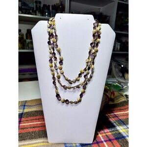 Vintage Handmade Shell Necklace 3 Strand